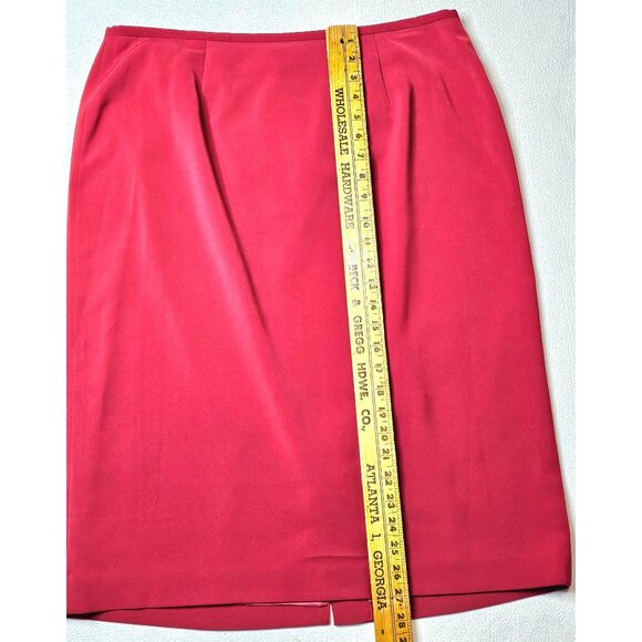 East 5th Womens Red Suit Set With Paisley Scarf & Nanotex Fabric 16T - Picture 14 of 16